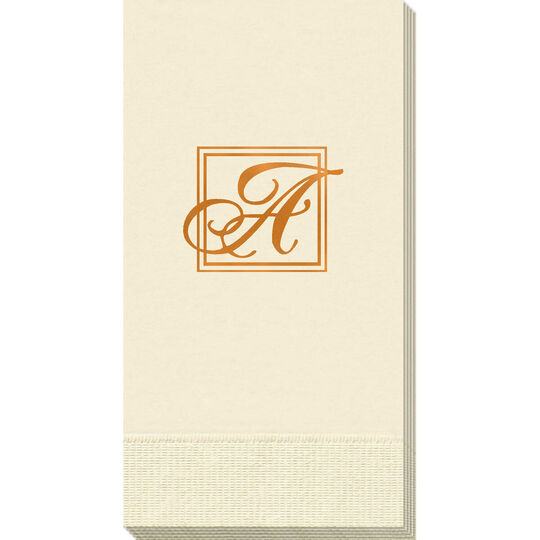 Framed Initial Guest Towels